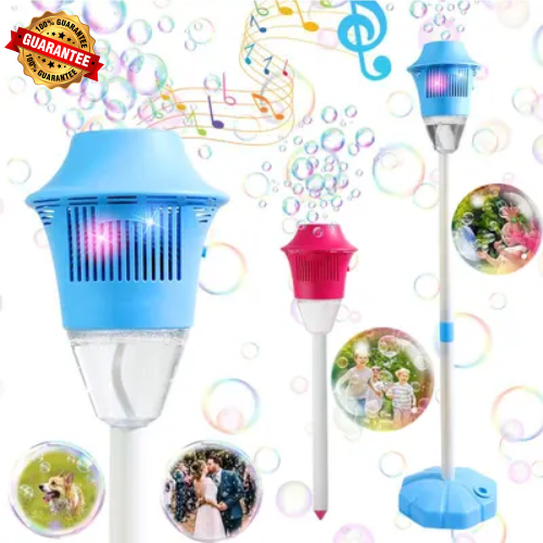 🎉 Machine à Bulles Automatique avec LED & Sons 🌈✨