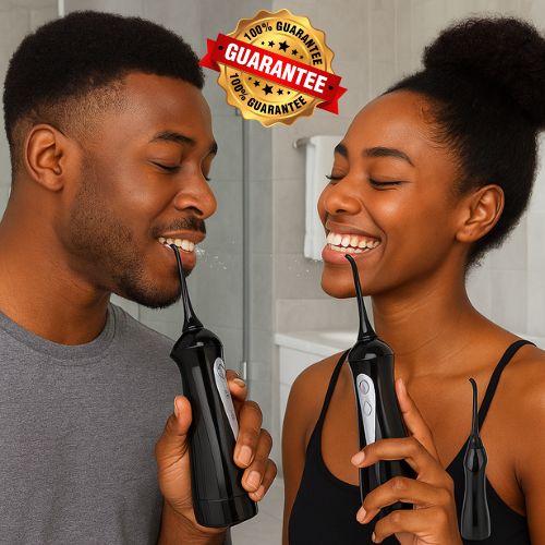 AquaFlosser - Appareil de nettoyage des dents à jet d'eau 4-en-1 🦷✨