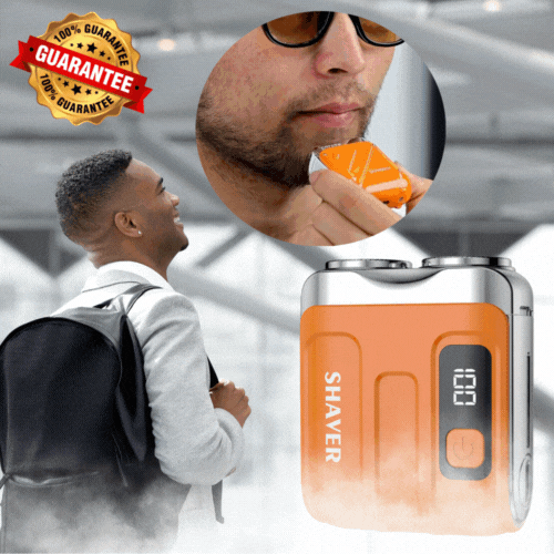 🪒 Rasoir Électrique Portable Double Lame – USB Rechargeable & Étanche 💧