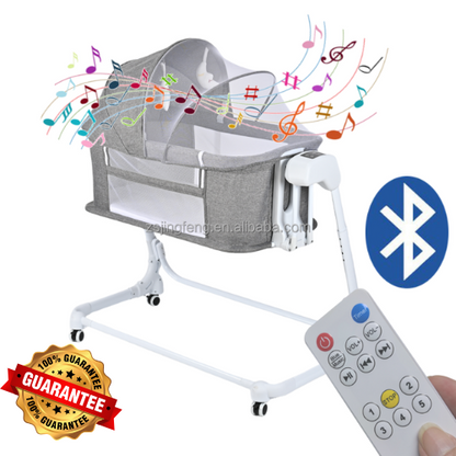 ⭐ Lit Bébé Électrique avec Musique & Télécommande 🎶💤