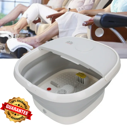 Bain de Pieds Spa Pliable de Luxe – Massage Relaxant à Domicile 🛁👣