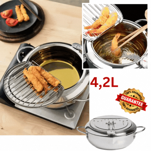 🍟 Friteuse Familiale 4.2L – Acier Inoxydable ✨