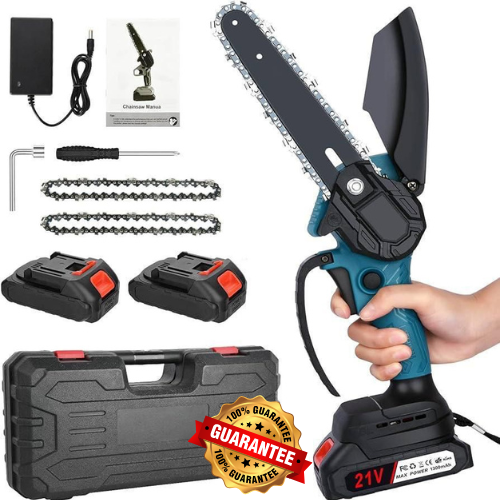 🪚 Tronçonneuse Électrique Sans Fil Intelligente 💥 (+2 Batteries Offertes 🎁)