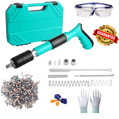 🛠️ Pistolet Cloueur Haute Pression pour Béton | Kit Complet Prêt à l’emploi 💥