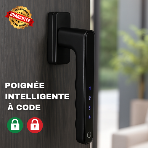 🔒 Poignée Intelligente à Code – Sécurité et Élégance pour Portes et Fenêtres !