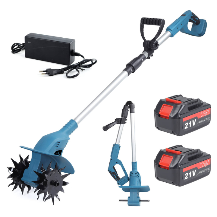 🌱 Motoculteur Électrique Pliable – Le Jardin Facile à la Maison !