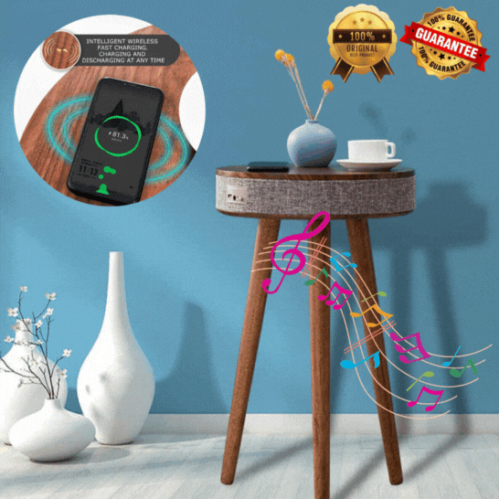 Table Intelligente Multifonction 🔊🔋 L’Alliance Parfaite du Confort et de la Technologie