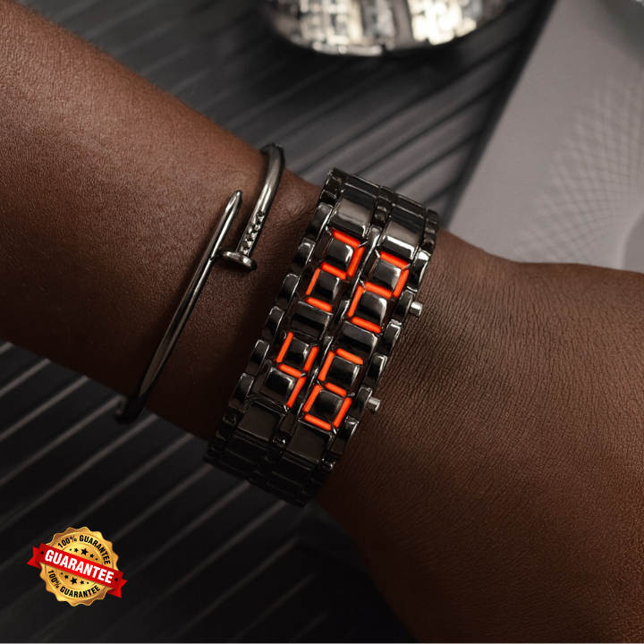 Montre-Bracelet LED Lava Unique – Élégance Futuriste au Poignet