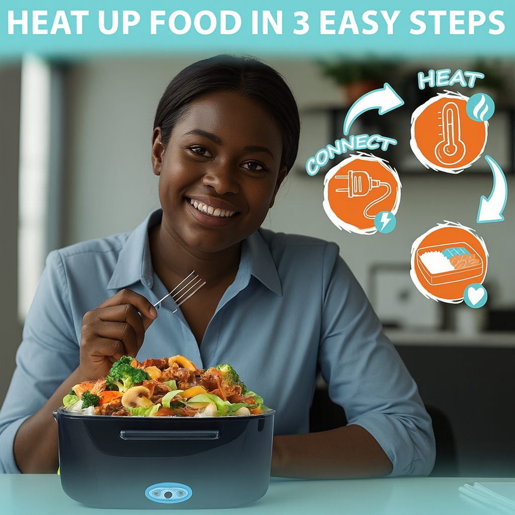🥘 Lunch Box Électrique 2-en-1 – Gagnez du Temps et Mangez Chaud Partout ! 🔥
