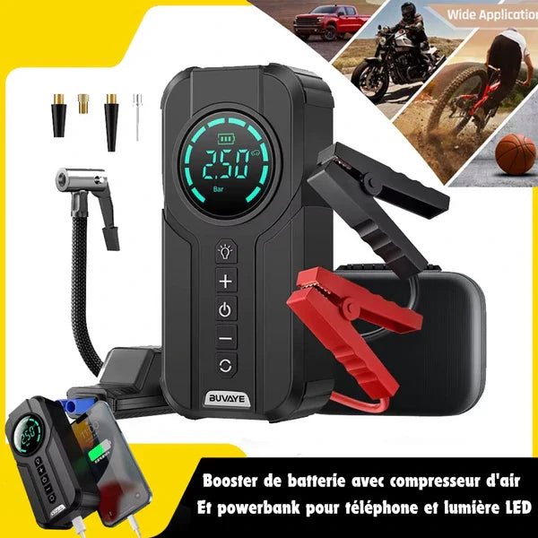 Démarreur de démarrage portable avec pompe à air Pro 4 en 1